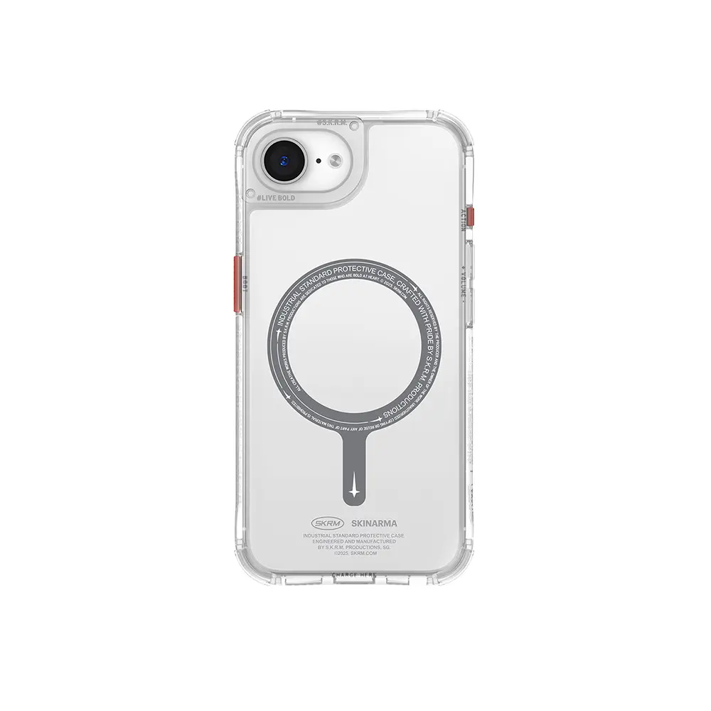 iPhone 16e MagSafe Uyumlu Şeffaf Kılıf - Skinarma Saido