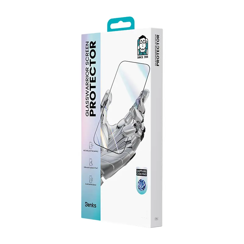 iPhone 17 Air Cam Ekran Koruyucu, 0.3 mm Safir Kaplama - Benks Glass Warrior