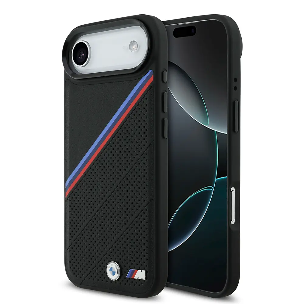 iPhone 17 Air MagSafe Uyumlu Deri Kılıf - BMW M Logolu