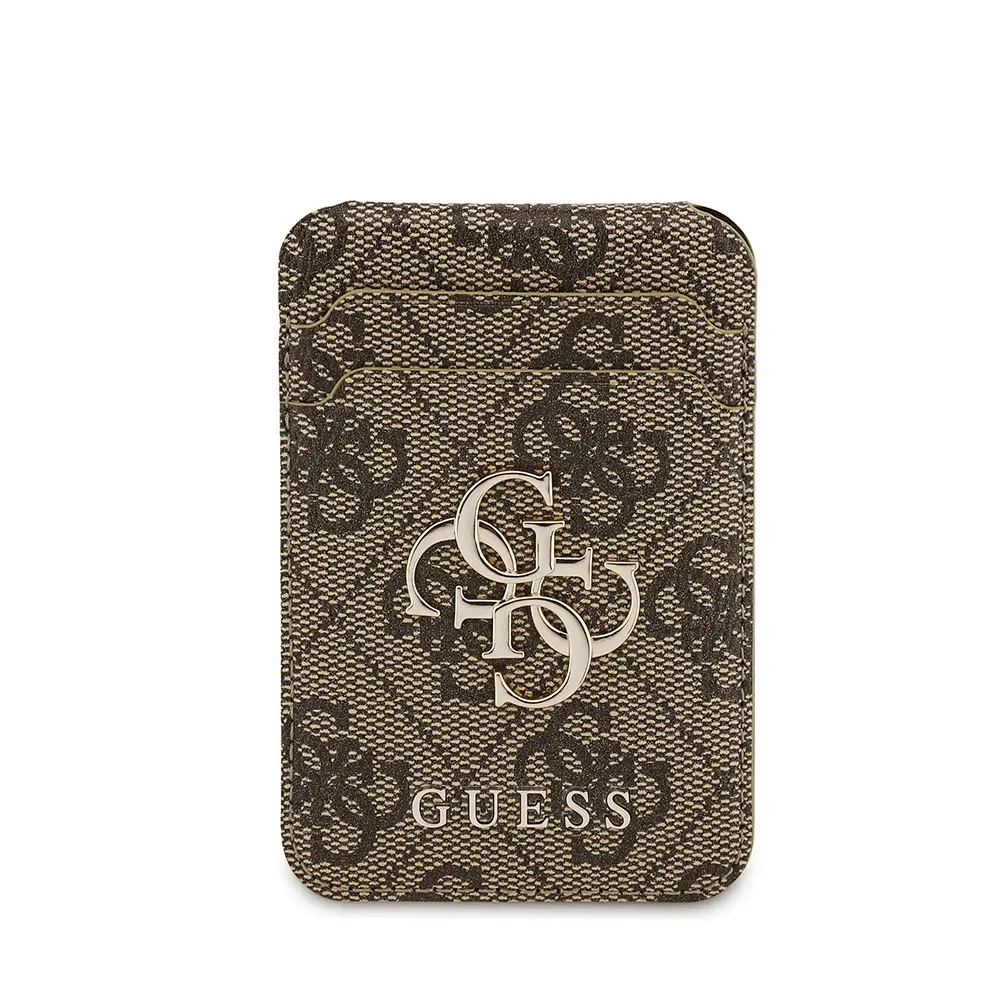 iPhone 17 Air MagSafe Uyumlu Kartlıklı Kılıf - Guess 4G Metal Logo