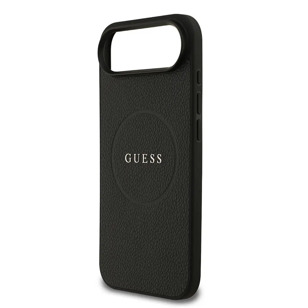 iPhone 17 Air MagSafe Uyumlu PU Deri Kılıf - Guess Yazı Logolu