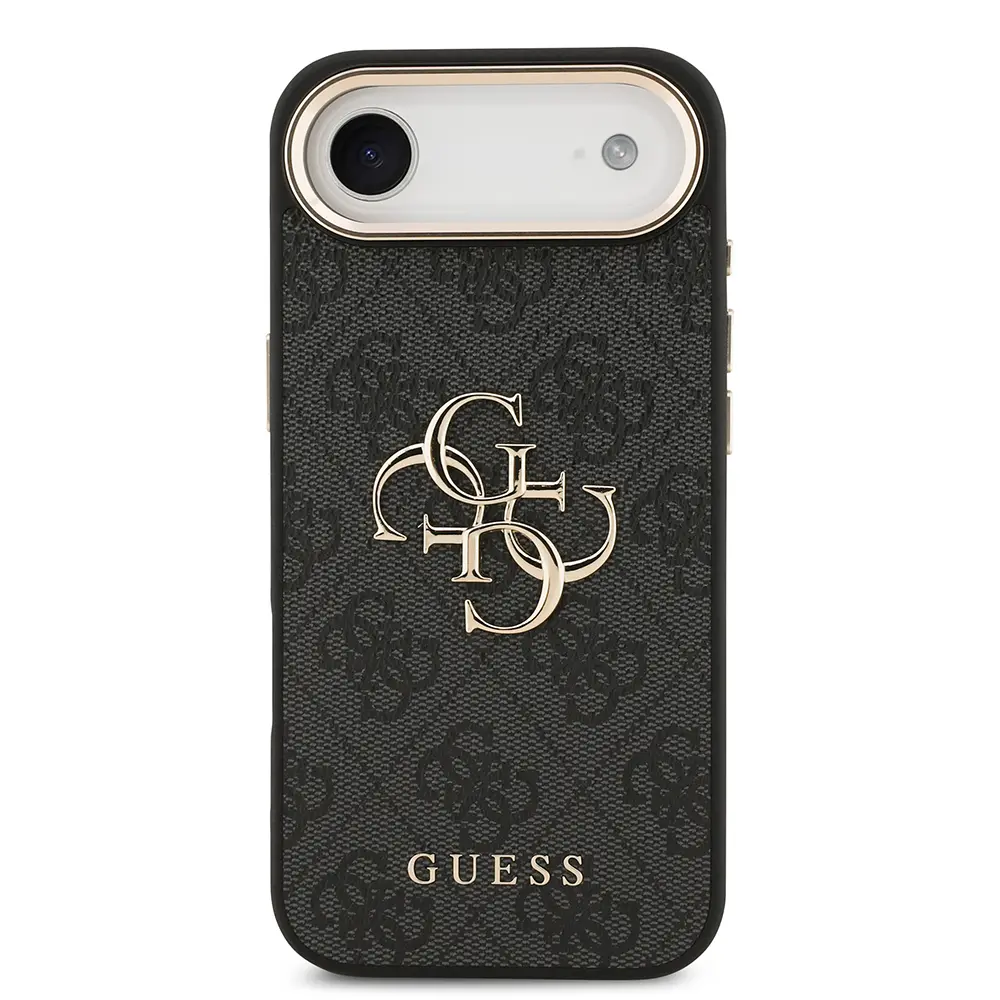 iPhone 17 Air Guess Lisanslı Gold Kamera Çerçeveli 4G Desenli Kılıf