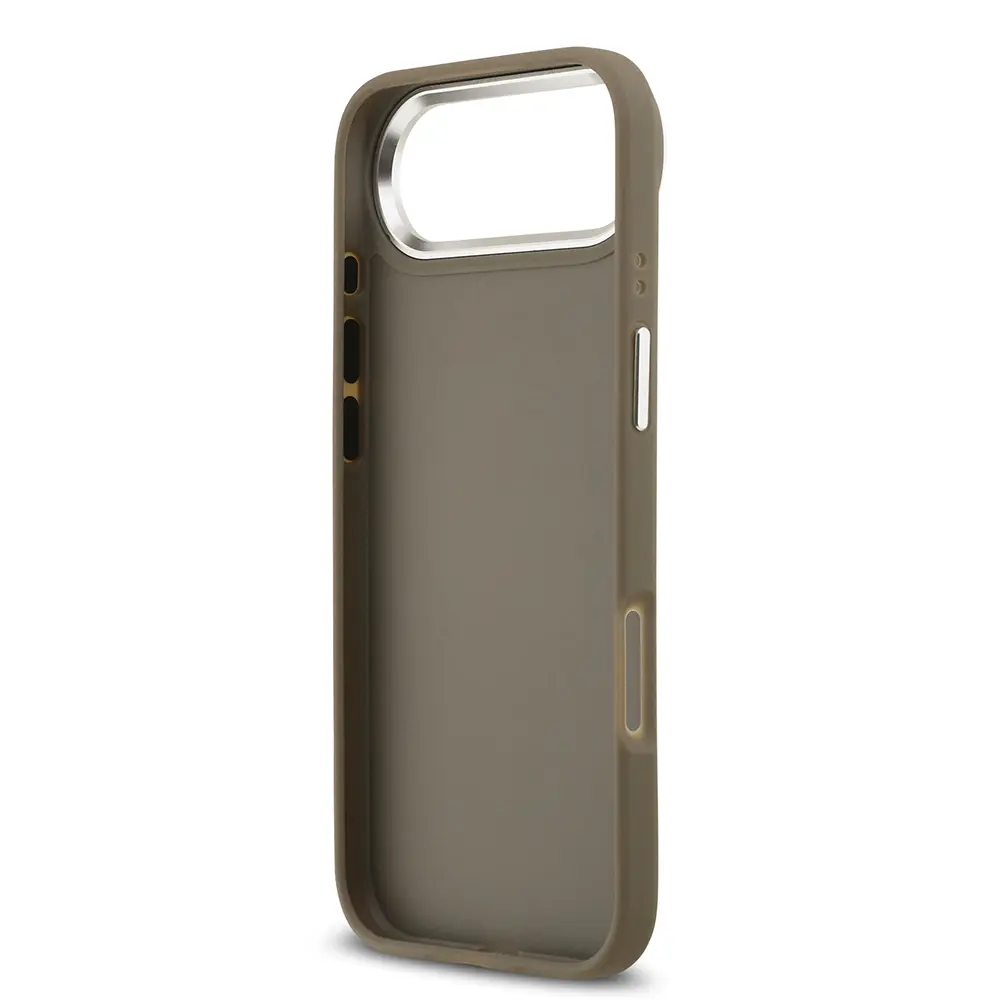 iPhone 17 Air Uyumlu Grained 4G Metal Logolu Kılıf - Guess Lisanslı