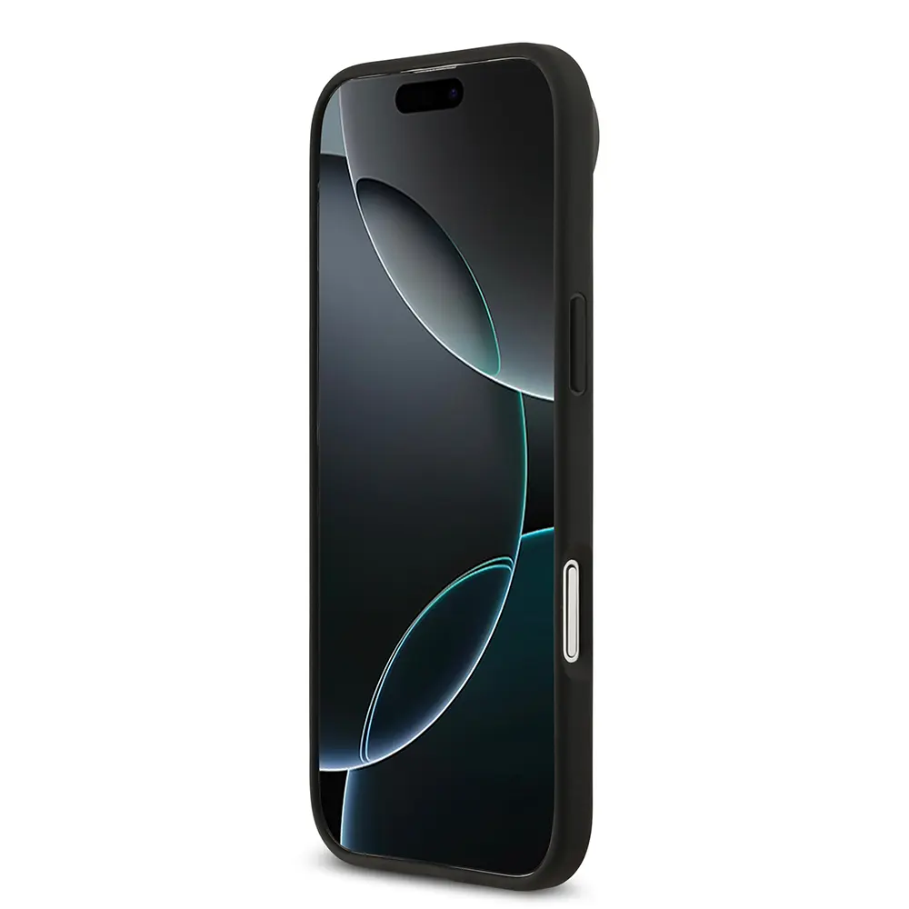 iPhone 17 Air PU Deri Kılıf - Guess 4G Desenli Üçgen Logolu