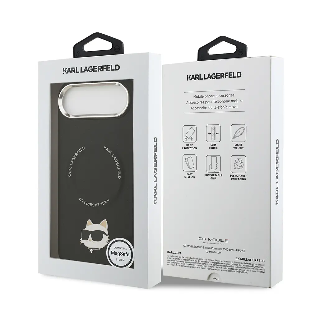 iPhone 17 Air MagSafe Uyumlu PU Deri Kılıf - Karl Lagerfeld Choupette