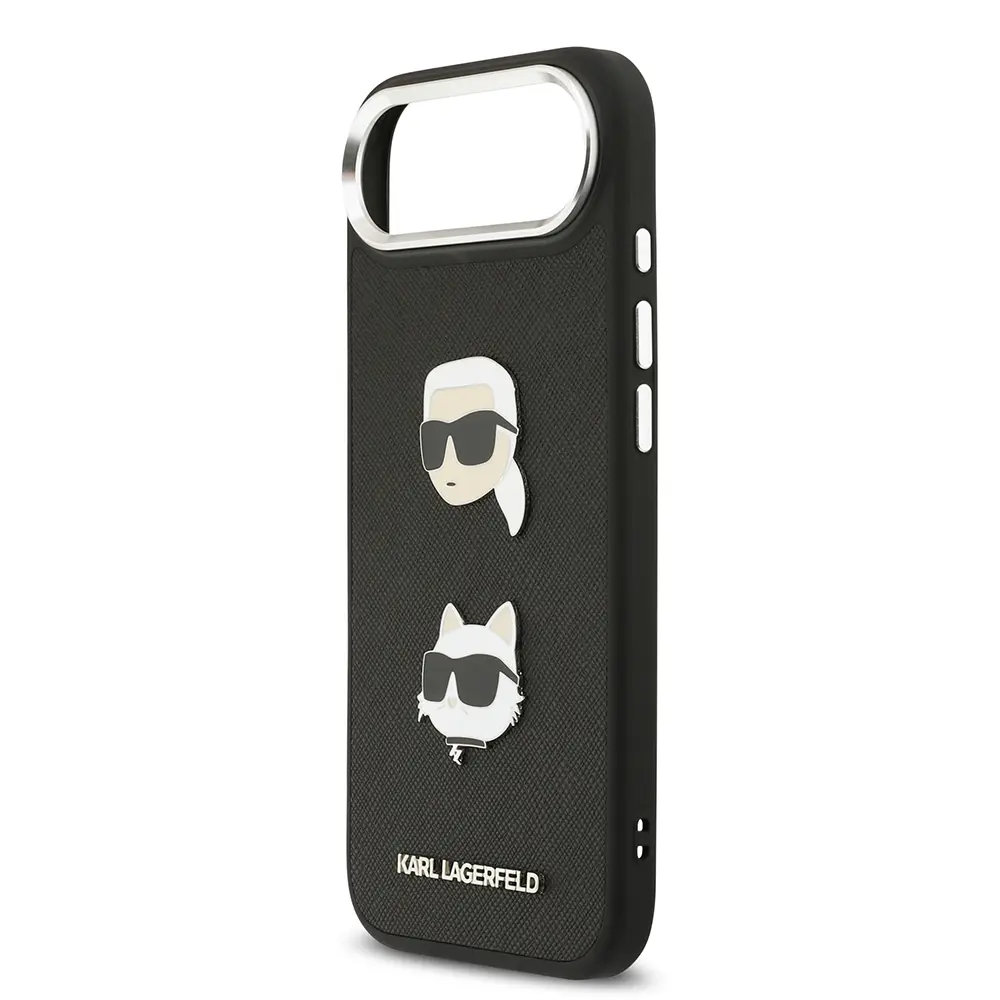 iPhone 17 Air Kılıf, Metal Logolu K&C Heads Pin Kapak - Karl Lagerfeld
