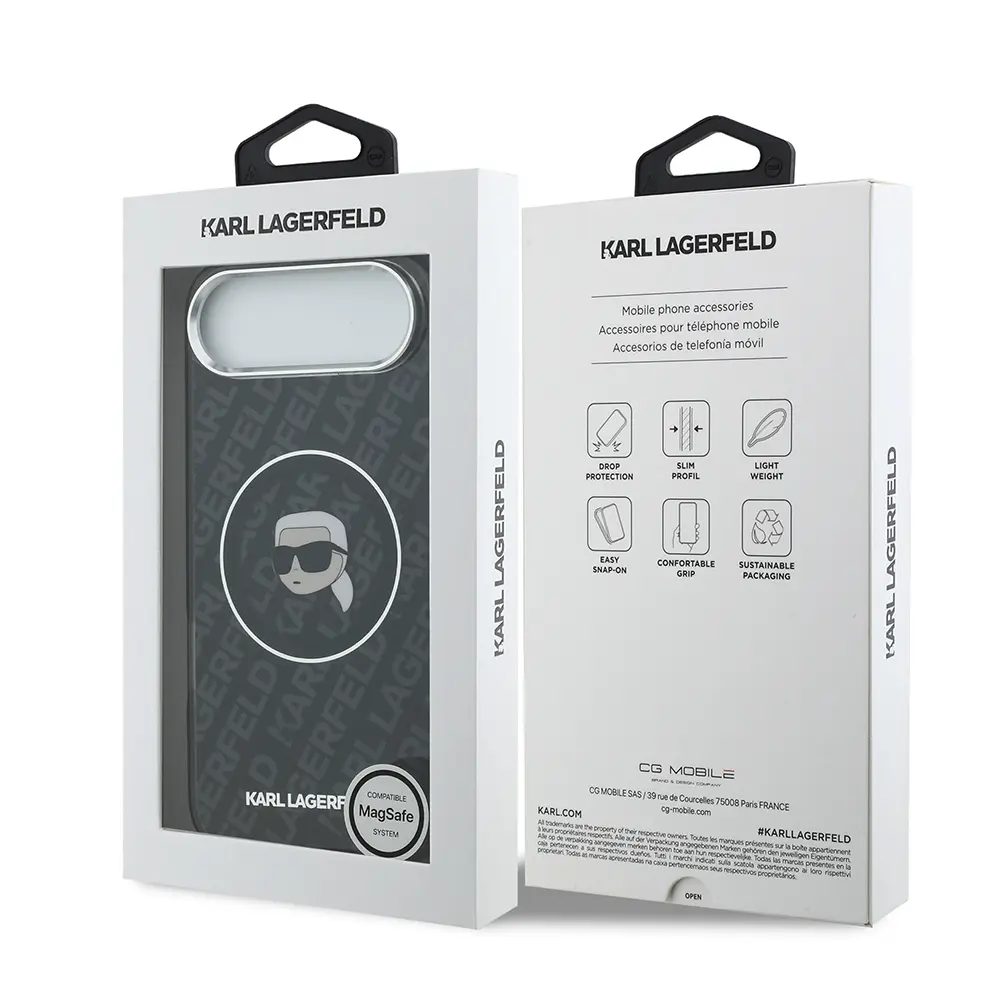 iPhone 17 Air Kılıf, Lisanslı IML Baskılı KL Heads Kapak - Karl Lagerfeld