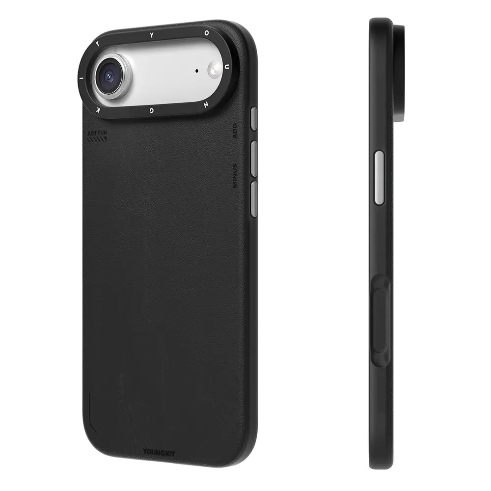 iPhone 17 Air MagSafe Uyumlu Mat Deri Desenli Kılıf - Youngkit Tech Fashion