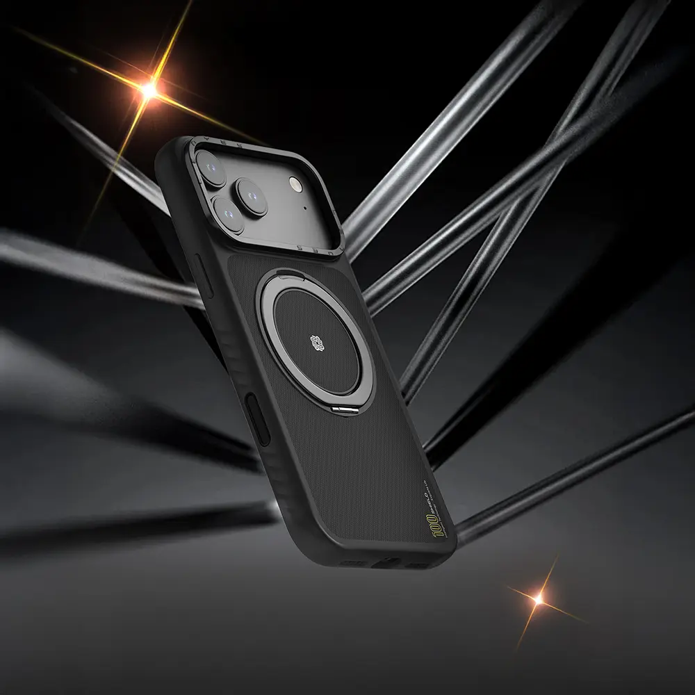 iPhone 17 Air MagSafe Uyumlu Metal Standlı Kılıf - Lenyes CK225
