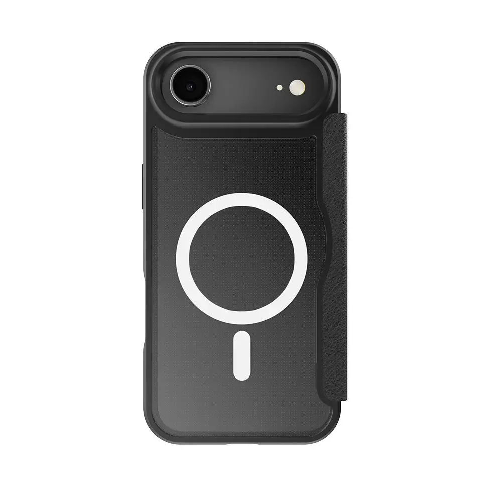 iPhone 17 Air MagSafe Uyumlu Şeffaf Kartlıklı Kapaklı Kılıf - Raptic Air Folio