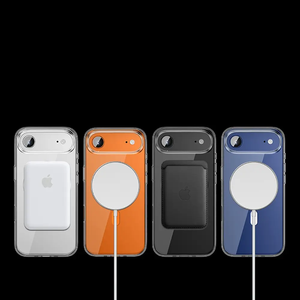 iPhone 17 Air MagSafe Uyumlu Şeffaf Sert PC Kılıf - Wlons Pita
