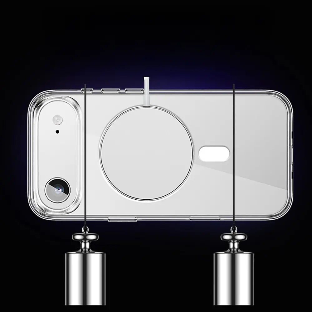 iPhone 17 Air MagSafe Uyumlu Şeffaf Sert PC Kılıf - Wlons Pita