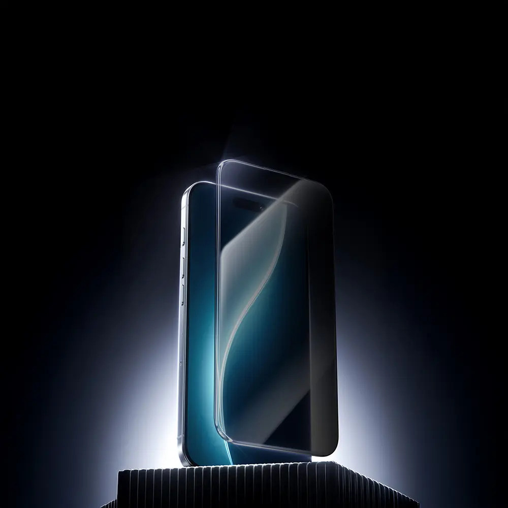 iPhone 17 Hayalet Ekran Temperli Cam Ekran Koruyucu - Benks Glass Warrior Privacy
