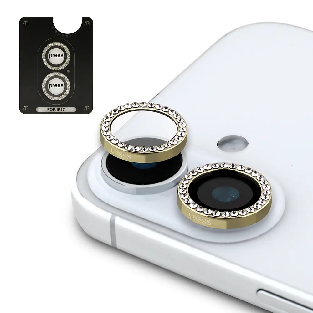 iPhone 17 Guess Lisanslı 4G Logolu Kılıf + Ekran ve Lens Koruyucu Set