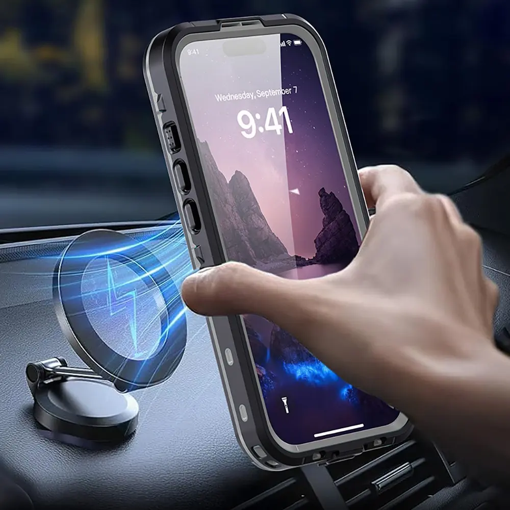 iPhone 17 Su Geçirmez Kılıf, 2 m Düşmeye Dayanıklı - Zore 1-1