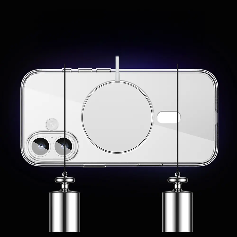 iPhone 17 MagSafe Uyumlu Şeffaf Sert PC Kılıf - Wlons Pita