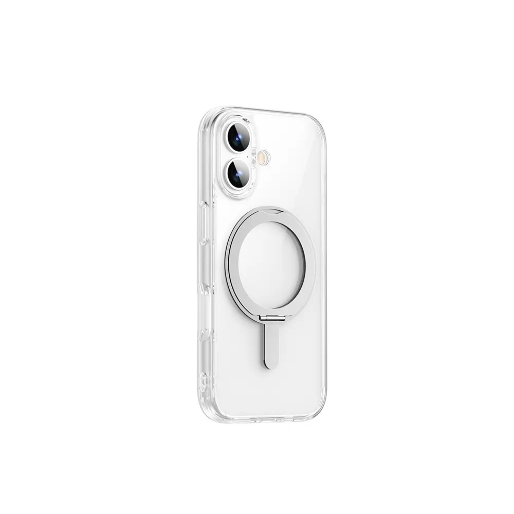 iPhone 17 MagSafe Uyumlu Standlı Şeffaf Kılıf - Wiwu iShield Ultra MCC-201
