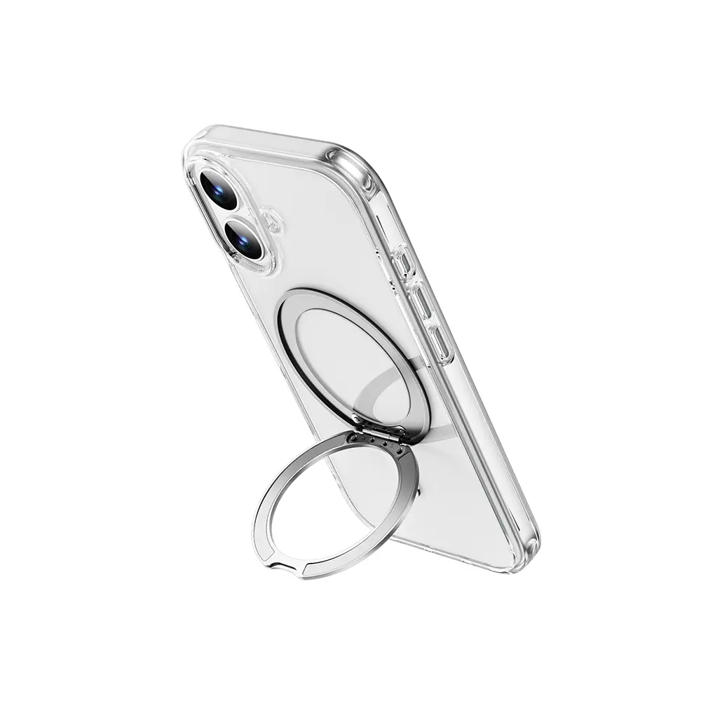 iPhone 17 MagSafe Uyumlu Standlı Şeffaf Kılıf - Wiwu iShield Ultra MCC-201