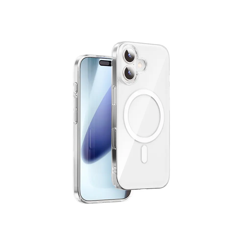 iPhone 17 MagSafe Uyumlu Şeffaf Sert PC Kılıf - Wiwu Invisible Pro