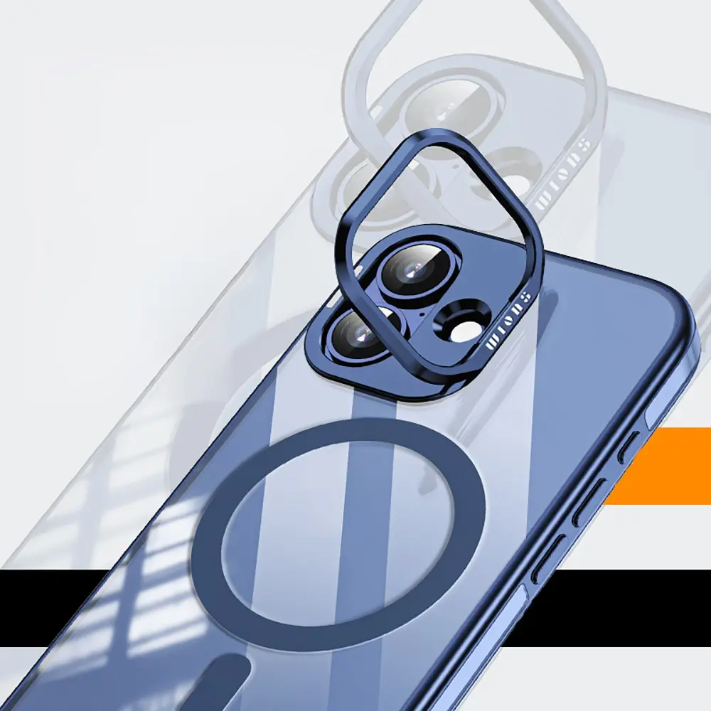 iPhone 17 MagSafe Uyumlu Standlı Şeffaf Kılıf - Wlons Efsane