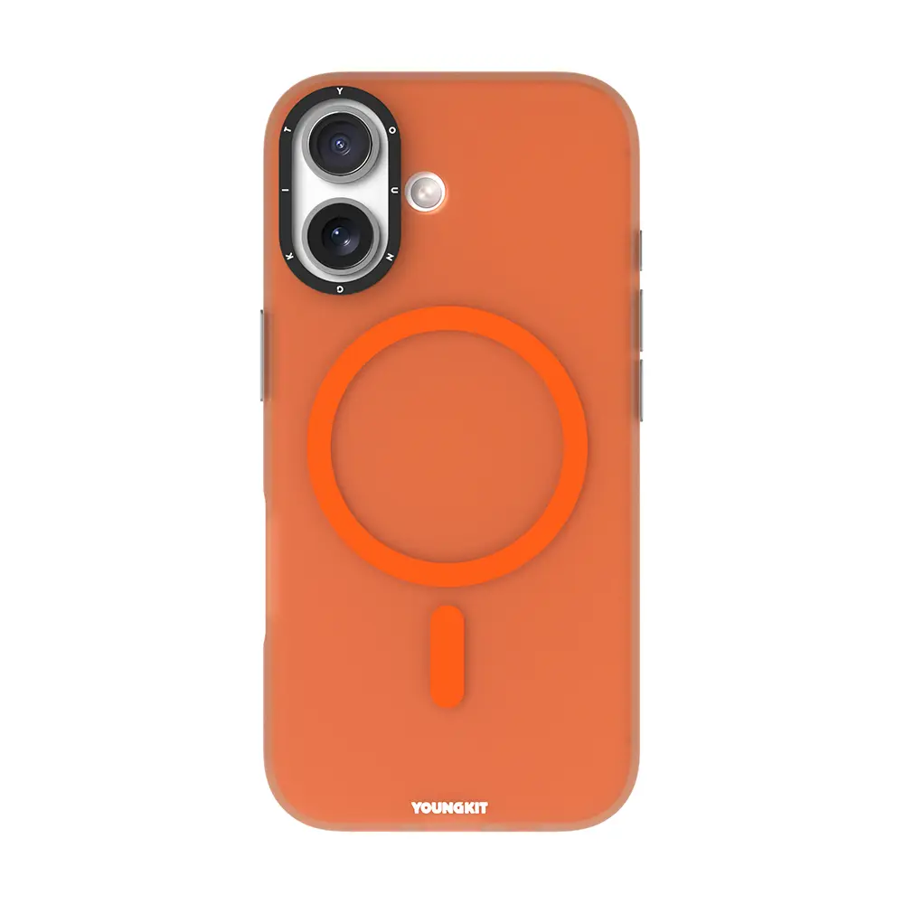 iPhone 17 MagSafe Uyumlu Şeffaf Kılıf - Youngkit Hidden Sand