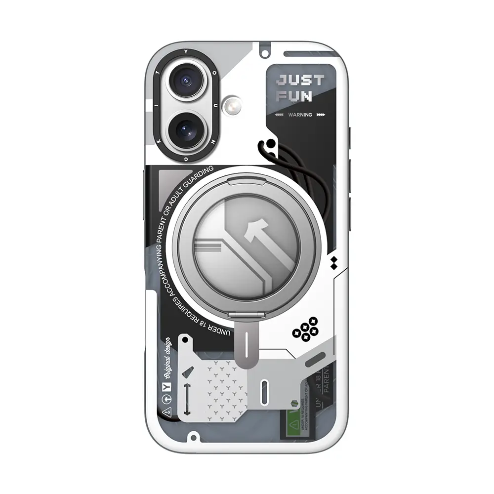 iPhone 17 MagSafe Uyumlu Halka Standlı Kılıf - Youngkit Starship