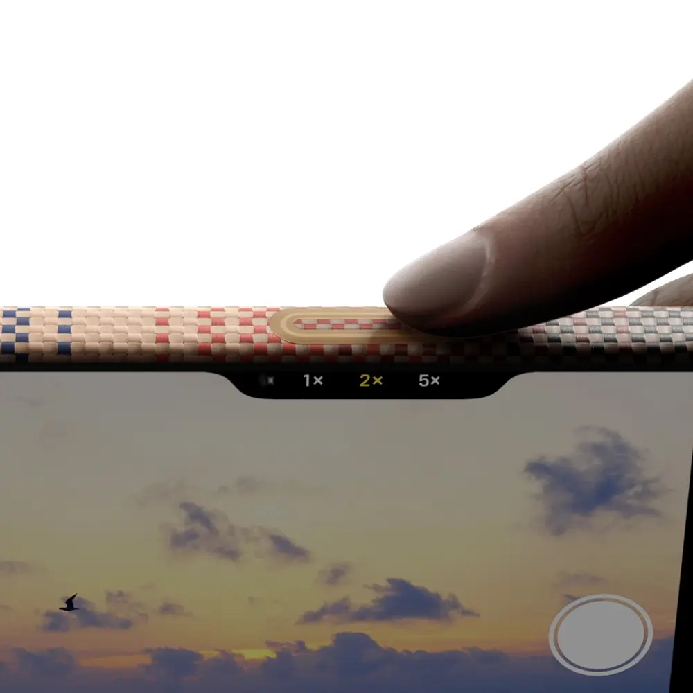 iPhone 17 MagSafe Uyumlu Aramid Fiber Kılıf - Pitaka Tactile Woven Sunset-Moonrise