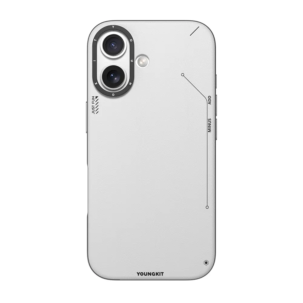 iPhone 17 MagSafe Şarj Özellikli Mat Deri Desenli Kılıf - Youngkit Tech Fashion