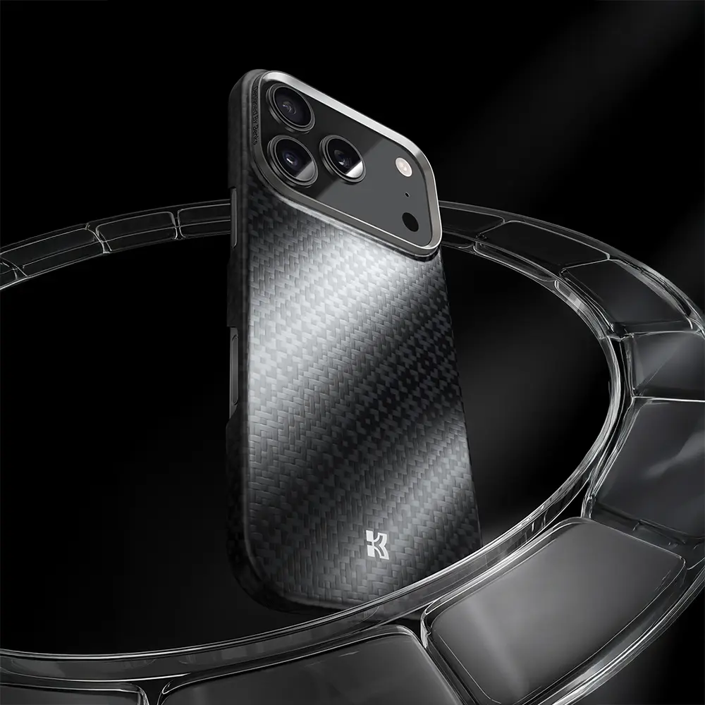 iPhone 17 MagSafe Uyumlu Kevlar Karbon Kılıf - Benks ArmorAir ArmorGrid