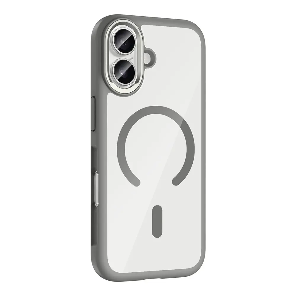 iPhone 17 MagSafe Uyumlu Metal Kamera Çerçeveli Kılıf - Zore Tiko