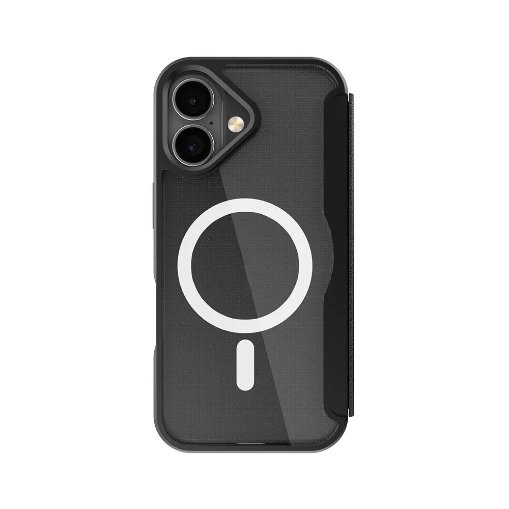iPhone 17 MagSafe Uyumlu Şeffaf Kartlıklı Kapaklı Kılıf - Raptic Air Folio