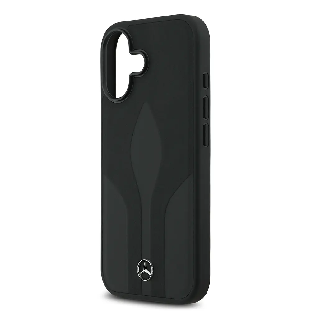 iPhone 17 MagSafe Uyumlu Desenli Deri Kılıf - Mercedes Benz