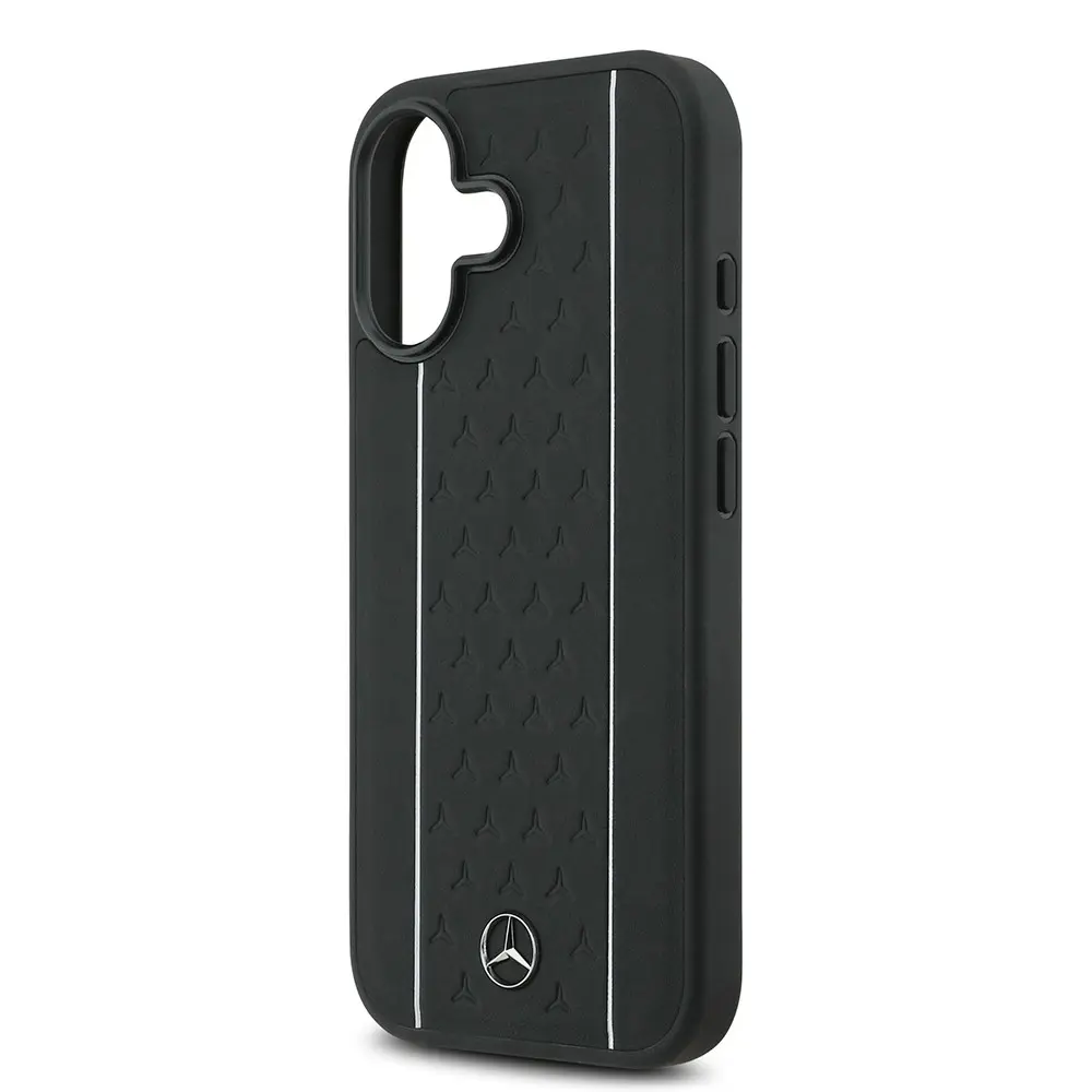iPhone 17 MagSafe Uyumlu Deri Kılıf - Mercedes Benz Yıldız Desenli