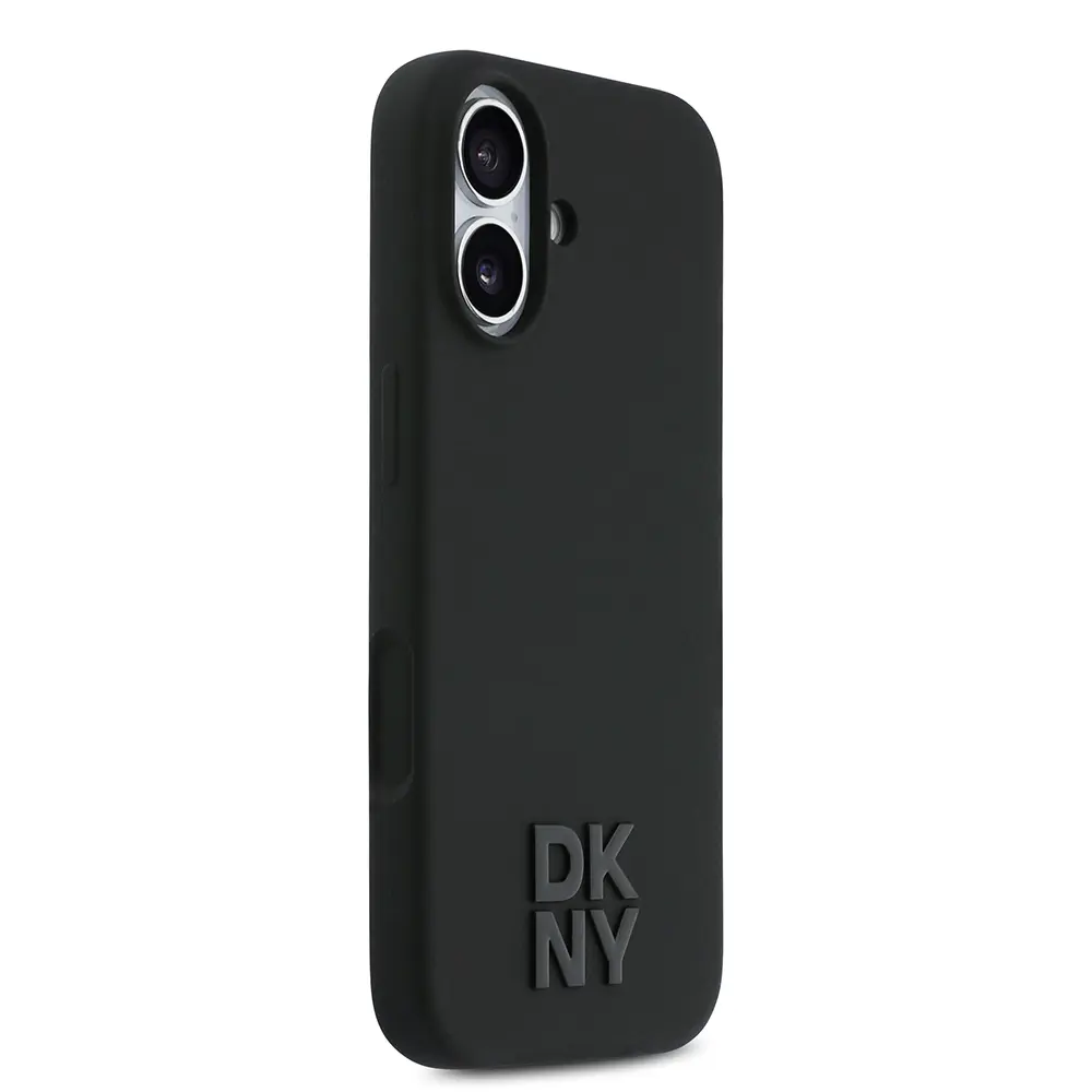 iPhone 17 MagSafe Şarj Özellikli Silikon Kılıf - DKNY Siyah