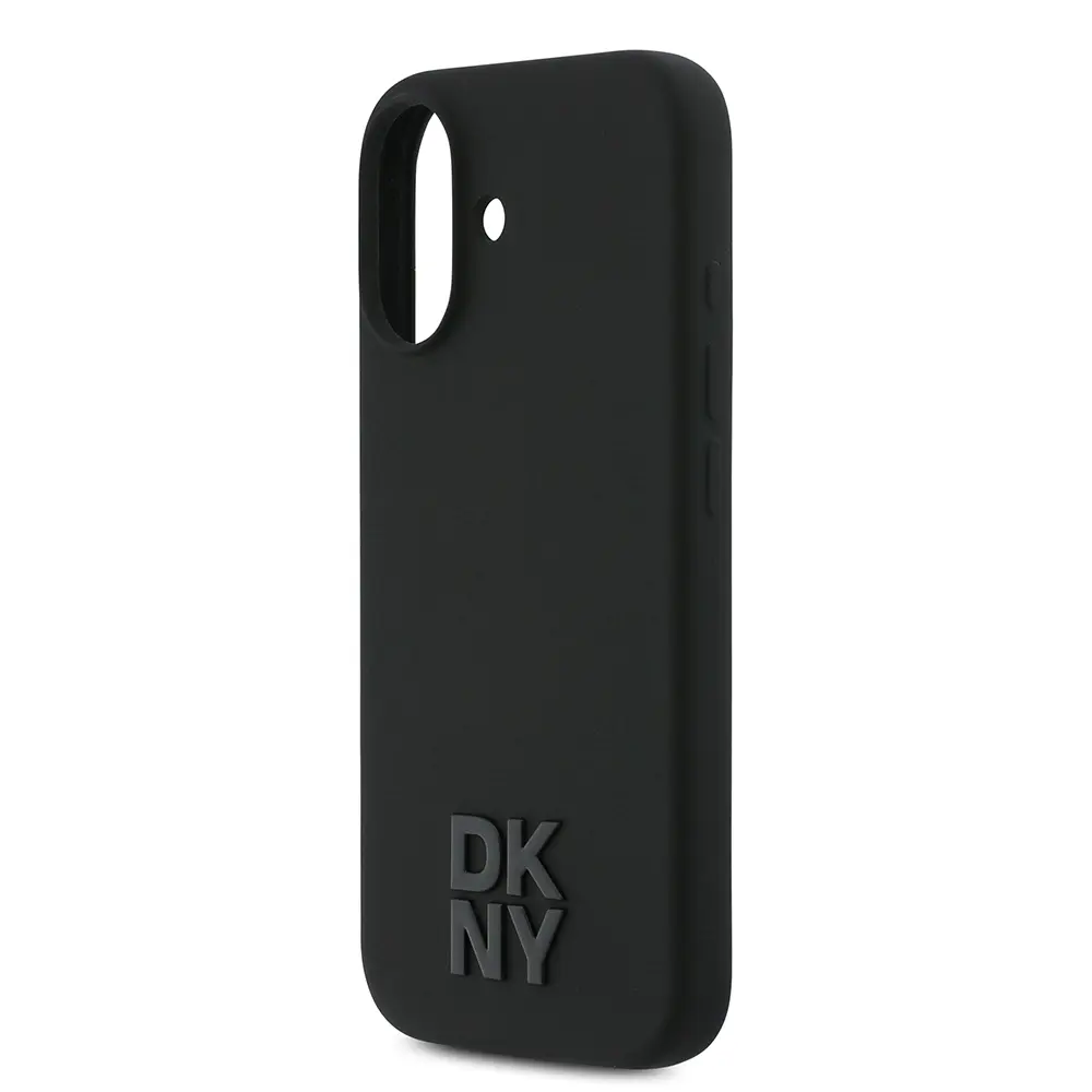 iPhone 17 MagSafe Şarj Özellikli Silikon Kılıf - DKNY Siyah