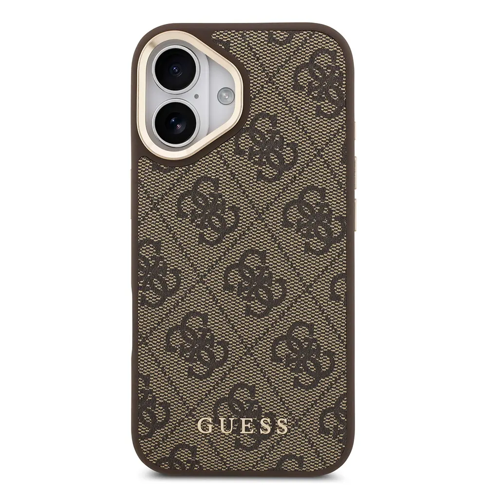 iPhone 17 MagSafe Uyumlu Kartlıklı Kılıf - Guess 4G Metal Logo