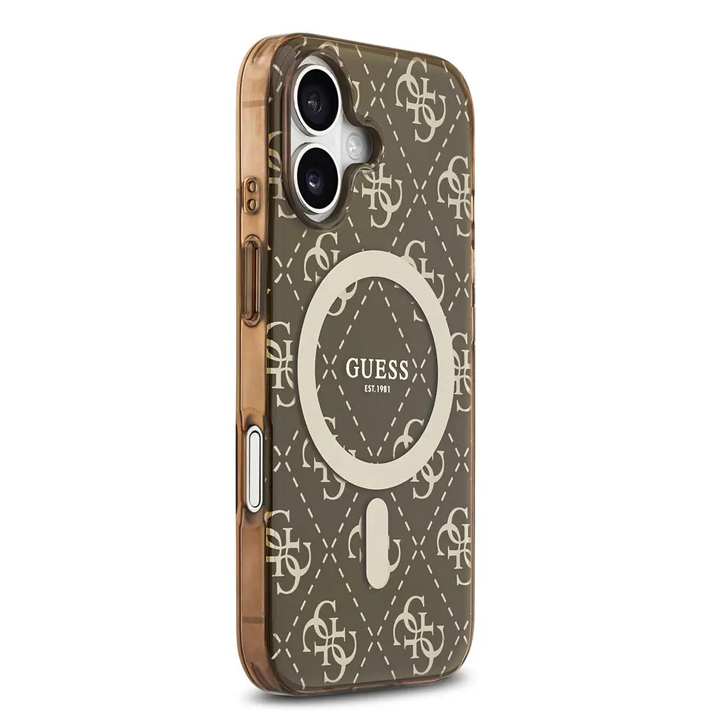 iPhone 17 MagSafe Uyumlu Kılıf - Guess 4G Desenli IML