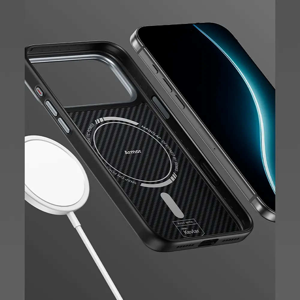 iPhone 17 MagSafe Uyumlu Kevlar Kılıf - Benks Hybrid ArmorPro