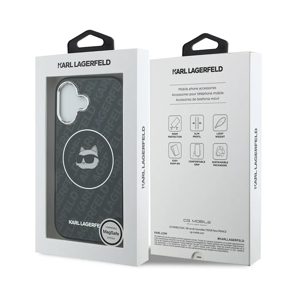 iPhone 17 Kılıf, Lisanslı IML Baskılı Choupette Heads Kapak - Karl Lagerfeld