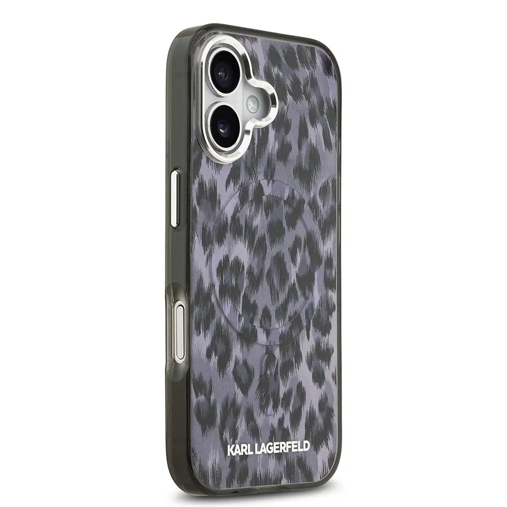iPhone 17 MagSafe Uyumlu Leopar Baskılı Kılıf - Karl Lagerfeld
