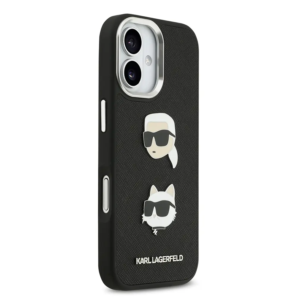 iPhone 17 Kılıf, Metal Logolu ve İnce Yapılı - Karl Lagerfeld K&C Heads Pin