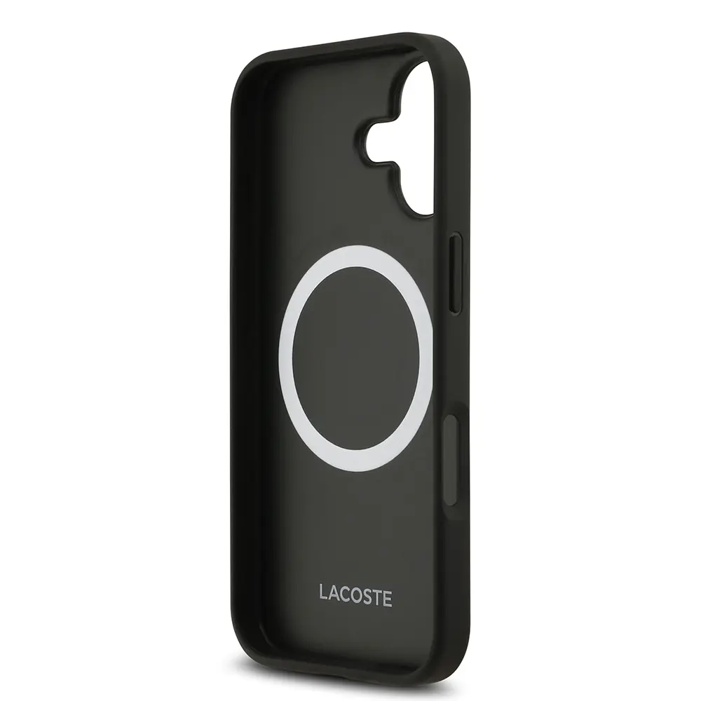 iPhone 17 MagSafe Uyumlu Kartlıklı PU Deri Kılıf - Lacoste Monogram