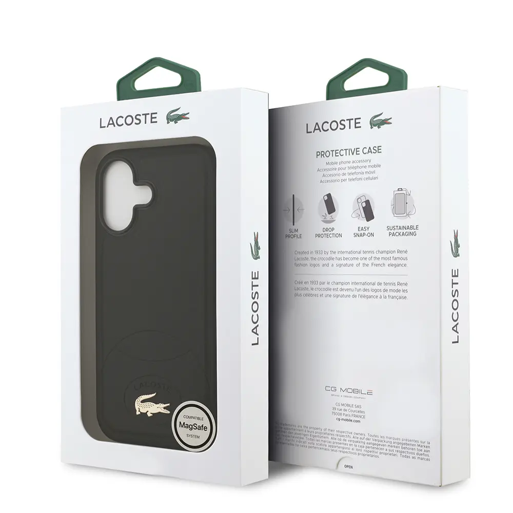 iPhone 17 MagSafe Uyumlu PU Deri Kılıf - Lacoste Lisanslı