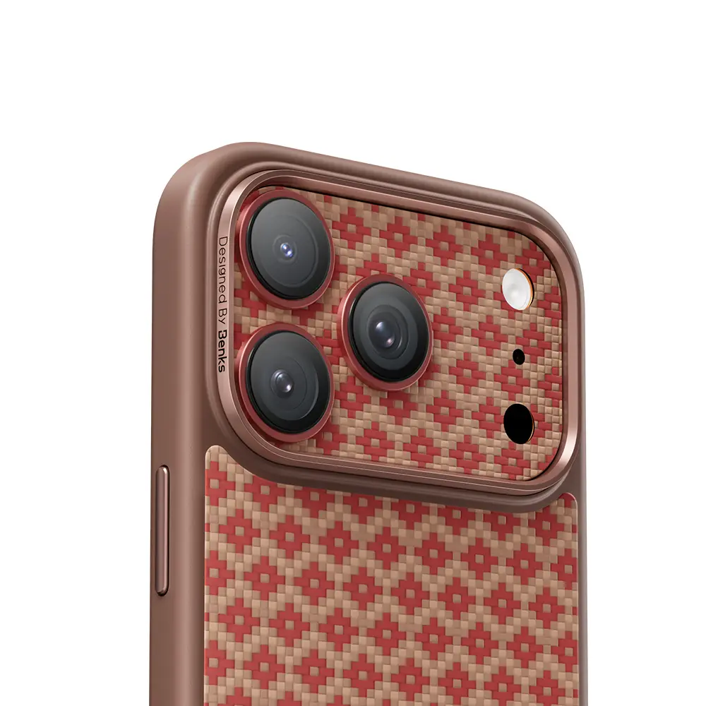 iPhone 17 Pro Kevlar Dokulu Kamera Lens Koruyucu - Benks ArmorWarrior ArmorGrid