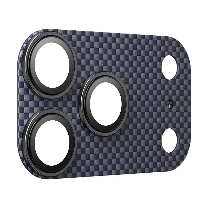 iPhone 17 Pro Kevlar Dokulu Kamera Lens Koruyucu - Benks ArmorWarrior Aurora
