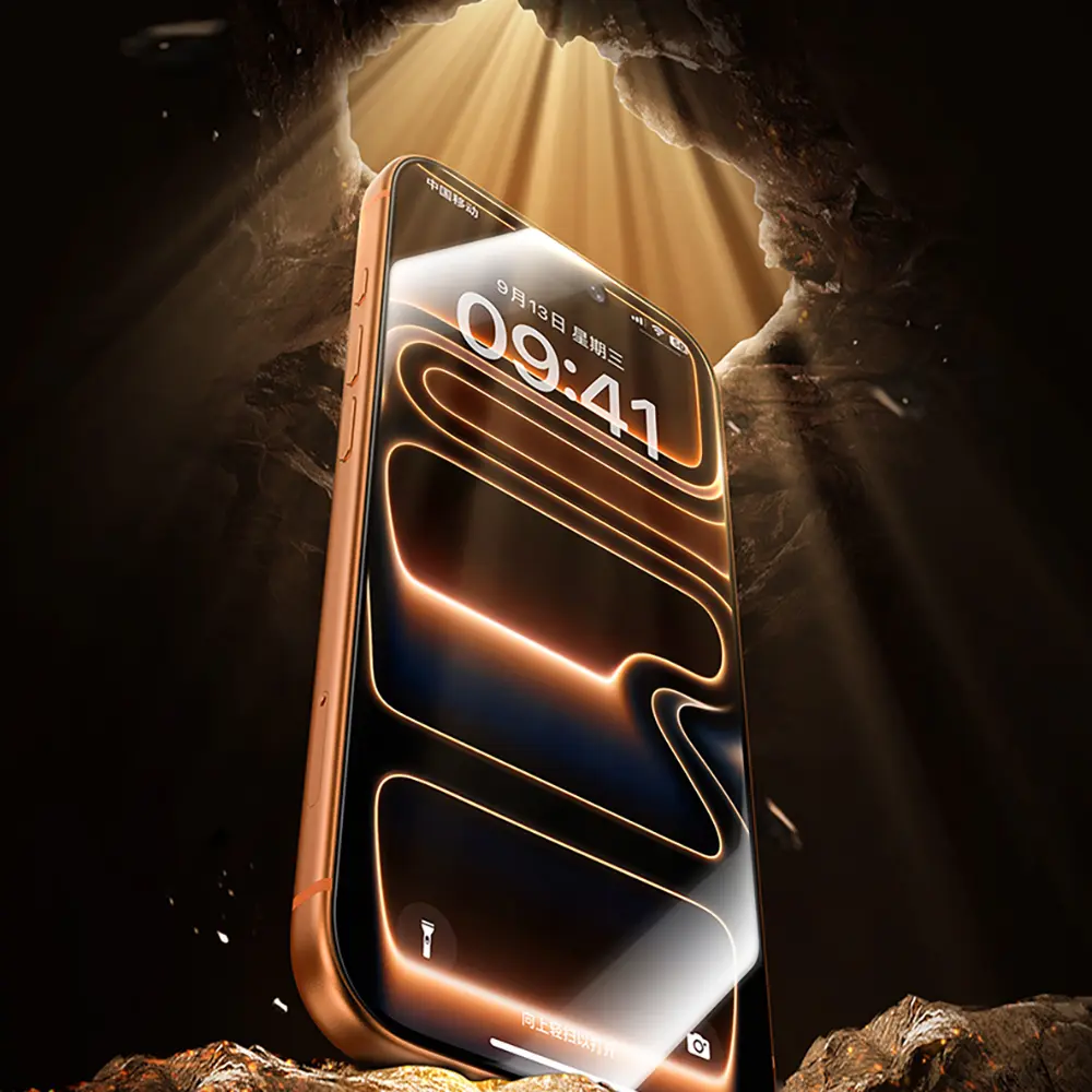 iPhone 17 Pro Safir Kaplamalı Cam Ekran Koruyucu - Benks Glass Warrior 2.0 EZFita