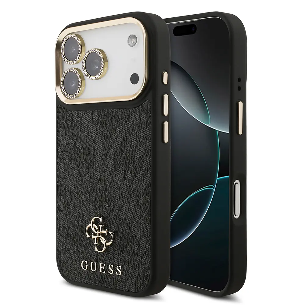 iPhone 17 Pro Lisanslı Kılıf + Ekran ve Lens Koruyucu Set - Guess 4G