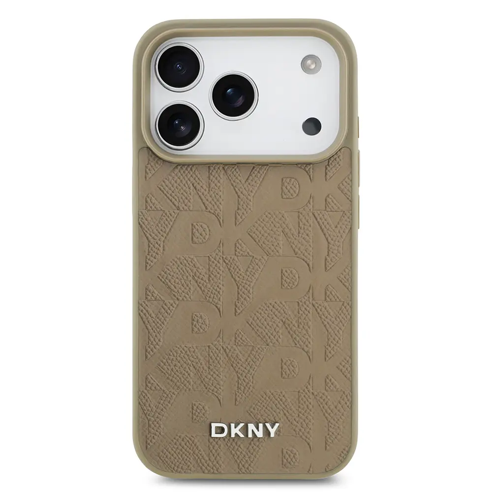 iPhone 17 Pro MagSafe Uyumlu 3D Grid Desenli Kılıf - DKNY Lisanslı