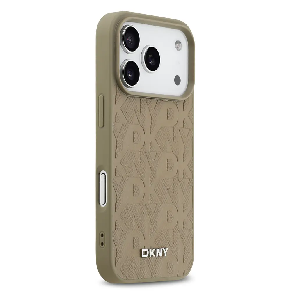iPhone 17 Pro MagSafe Uyumlu 3D Grid Desenli Kılıf - DKNY Lisanslı