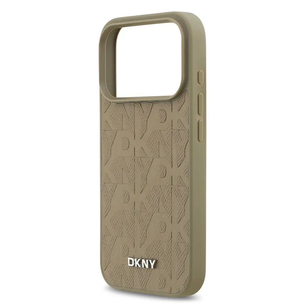 iPhone 17 Pro MagSafe Uyumlu 3D Grid Desenli Kılıf - DKNY Lisanslı